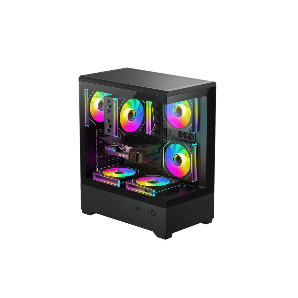 Intel Core i5-14400F RTX 5050 Gaming PC Bundle | 16GB DDR4 | 1TB NVMe SSD | 27" 100Hz Monitor | Black