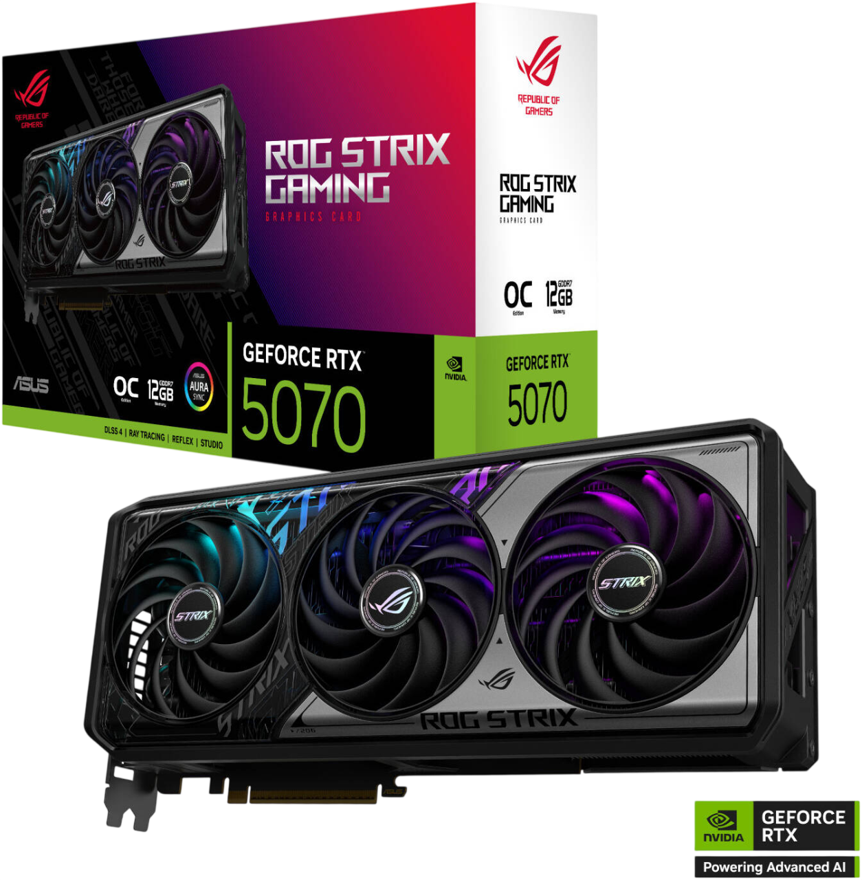 ASUS ROG Strix GeForce RTX™ 5070 OC 12GB GDDR7 Graphics Card