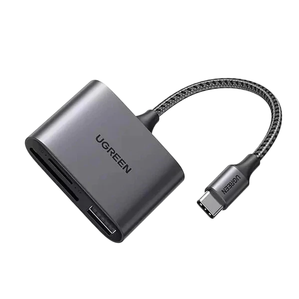 UGREEN adapter with USB-C cable on a white background