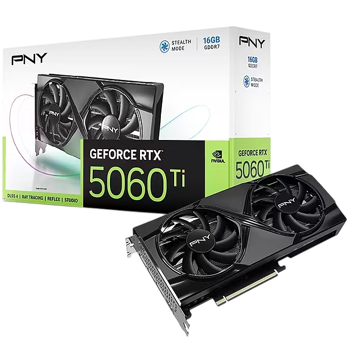 PNY GeForce RTX™ 5060 Ti 16GB DDR7 Dual Fan Graphics Card
