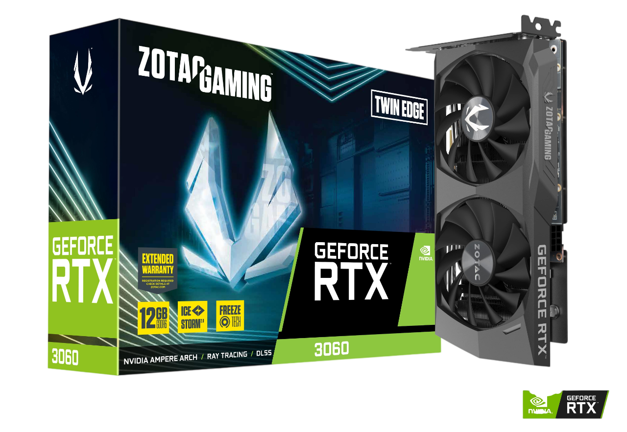 ZOTAC Gaming GeForce RTX™ 3060 Twin Edge 12GB Graphics Card