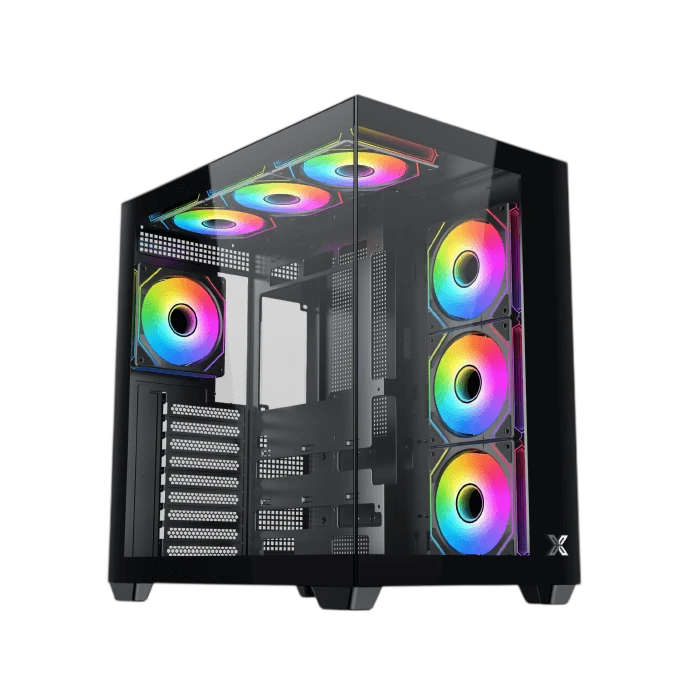 Xigmatek Aqua V Air Inf Argb Mid-Tower Tg Atx Case – Black