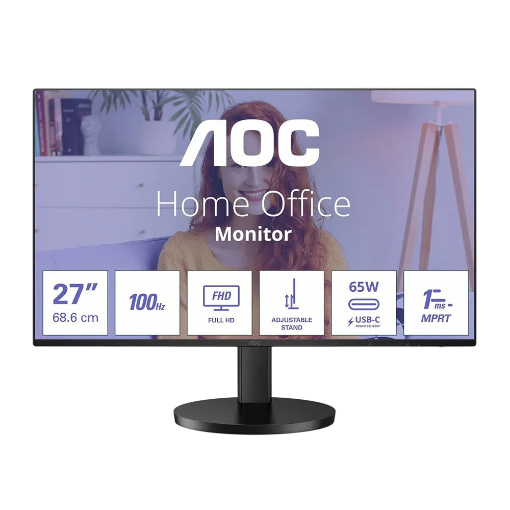 AOC 27B3CF2 27" FHD IPS 100Hz USB-C Monitor with Speakers