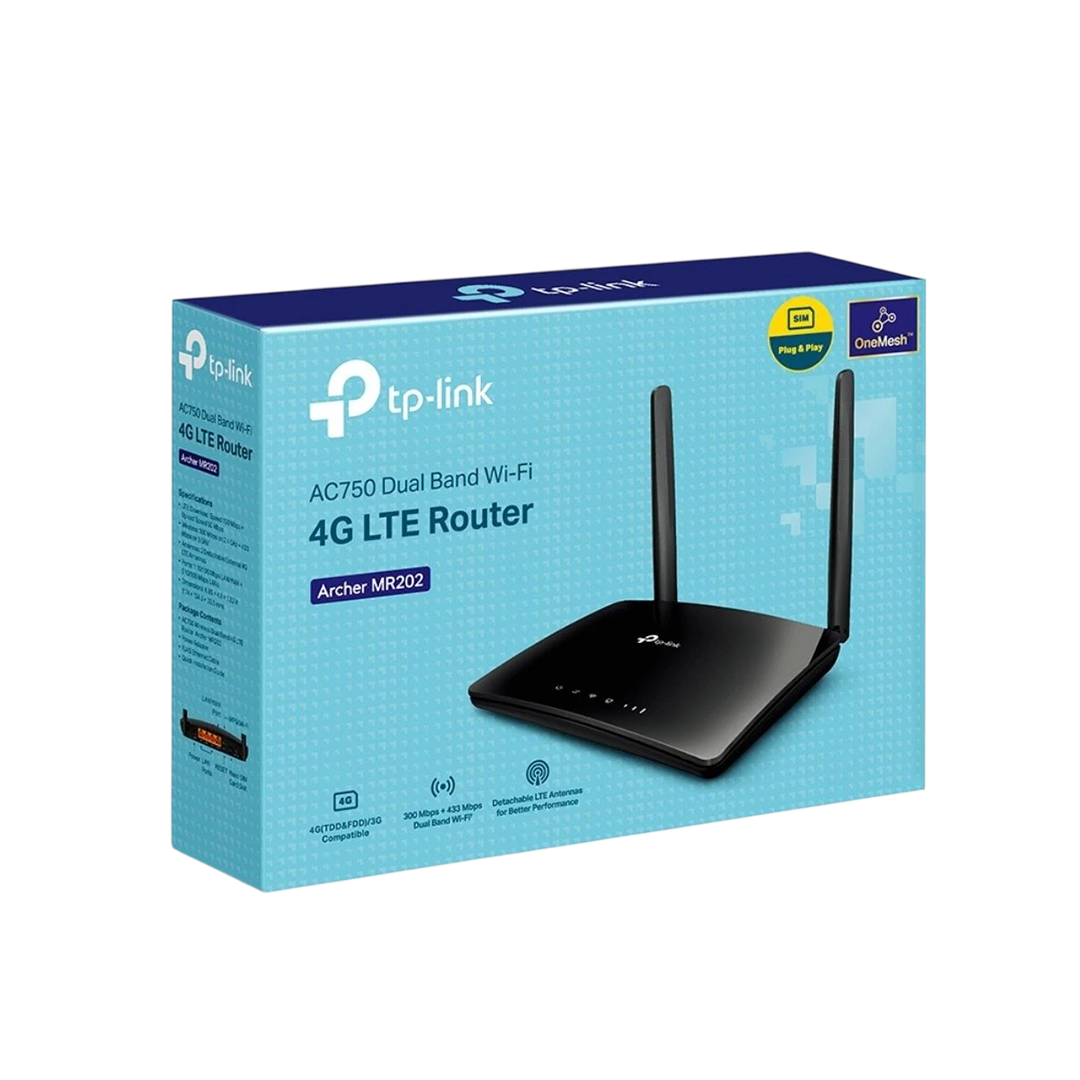 TP-Link Archer MR202 AC750 Dual-Band 4G LTE Wireless Router