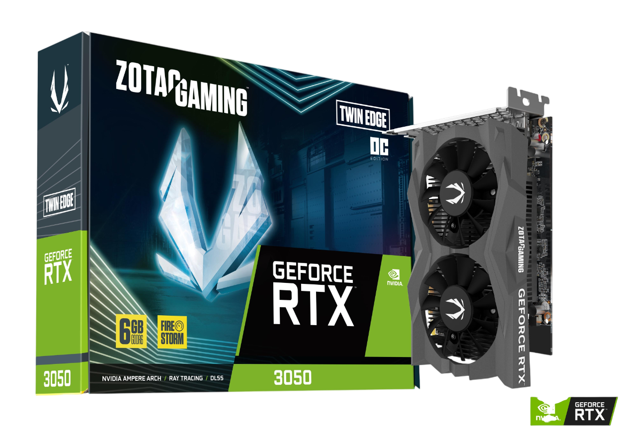 ZOTAC Gaming GeForce RTX™ 3050 6GB GDDR6 Twin Edge OC Graphics Card