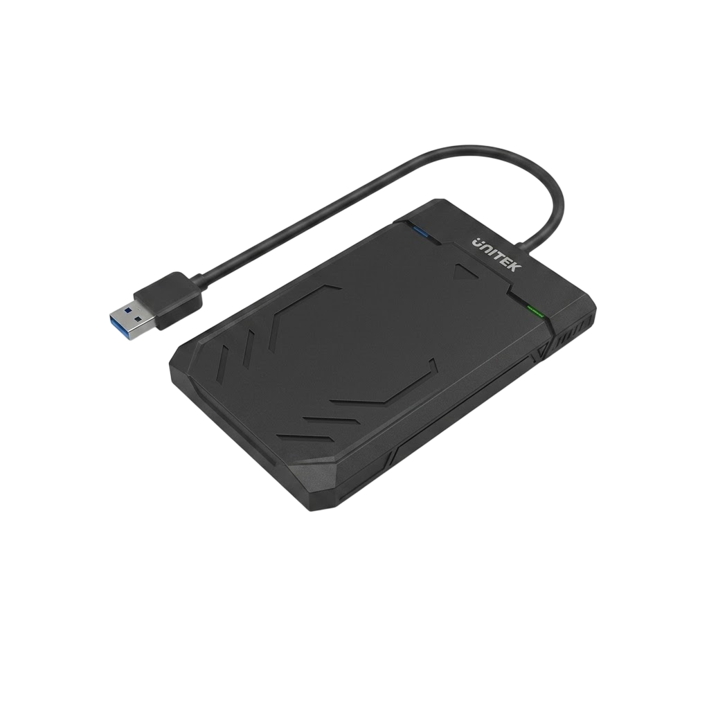 UNITEK DiskGuard Raiden 2.5" USB-A to SATA6G HDD & SSD Enclosure – 5Gbps & UASP (Y-3036)