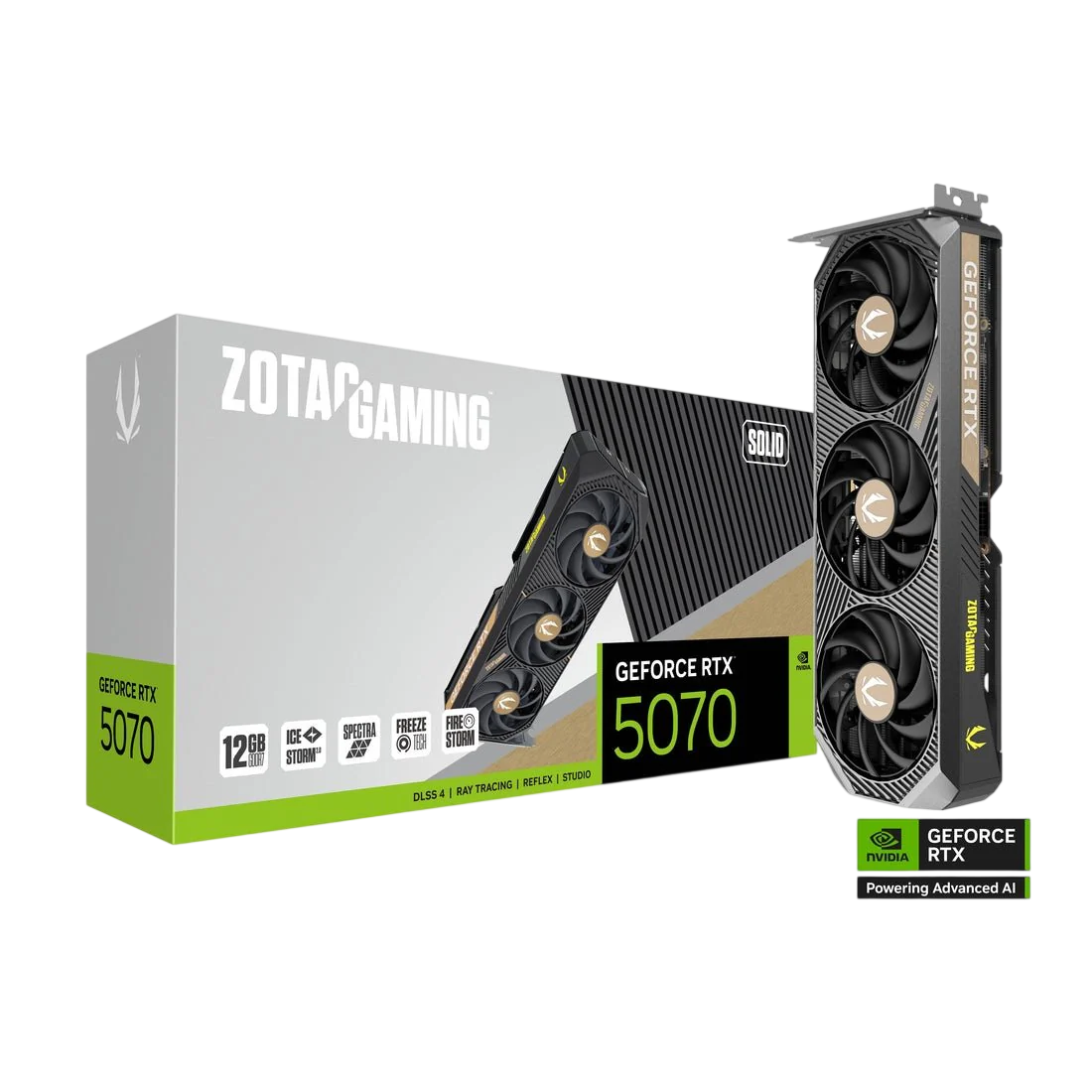 ZOTAC Gaming GeForce RTX™ 5070 Solid 12GB Graphics Card