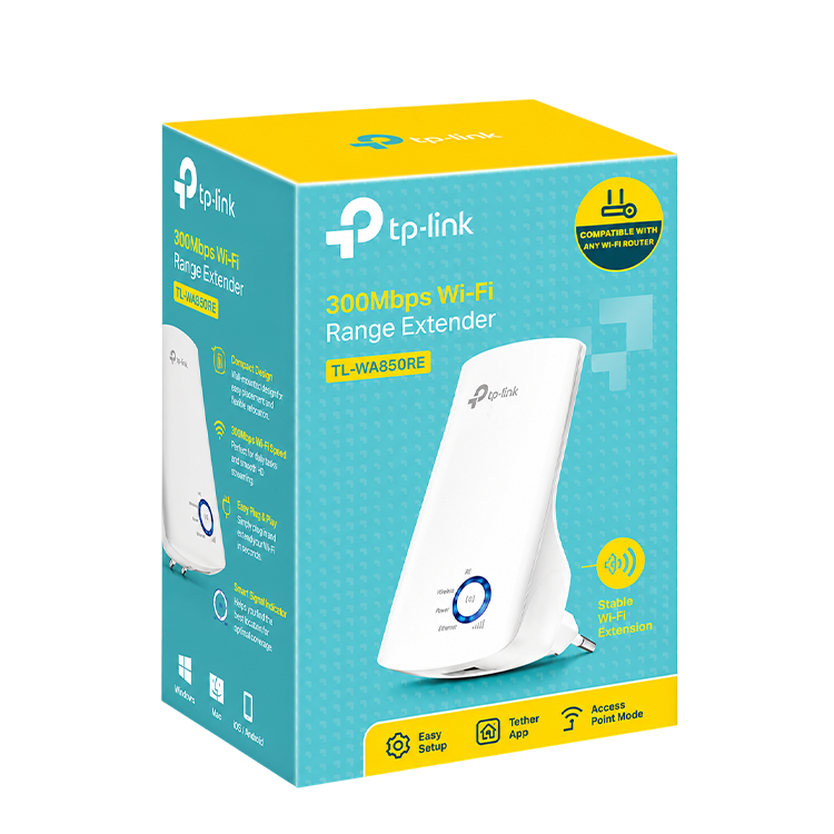 TP‑Link TL‑WA850RE 300Mbps Wi‑Fi Range Extender
