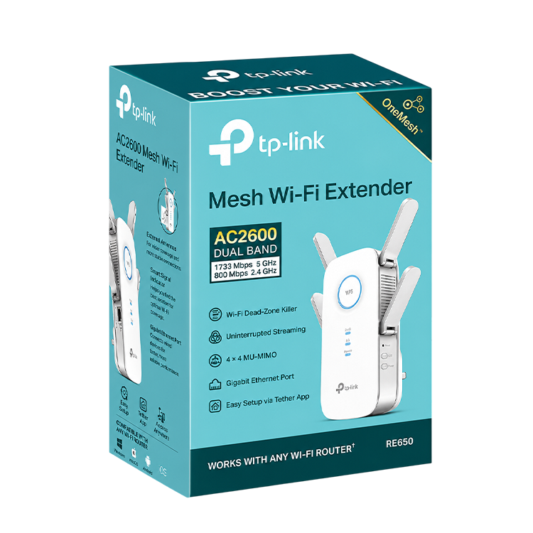TP-Link RE650 AC2600 Wi-Fi Range Extender
