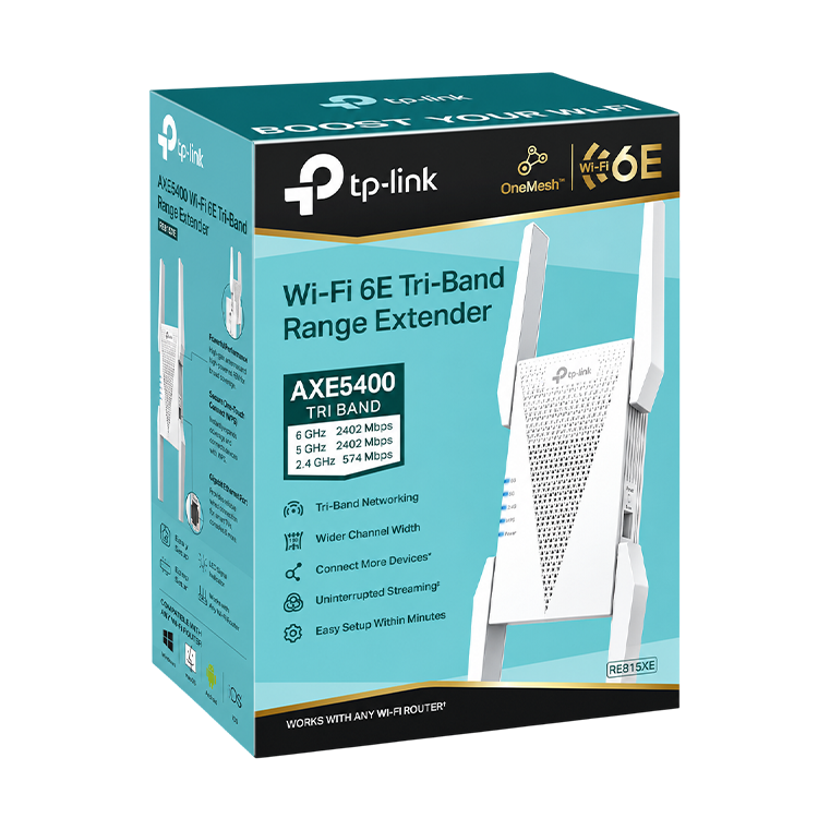 TP-Link RE815XE AXE5400 Wi-Fi 6E Range Extender