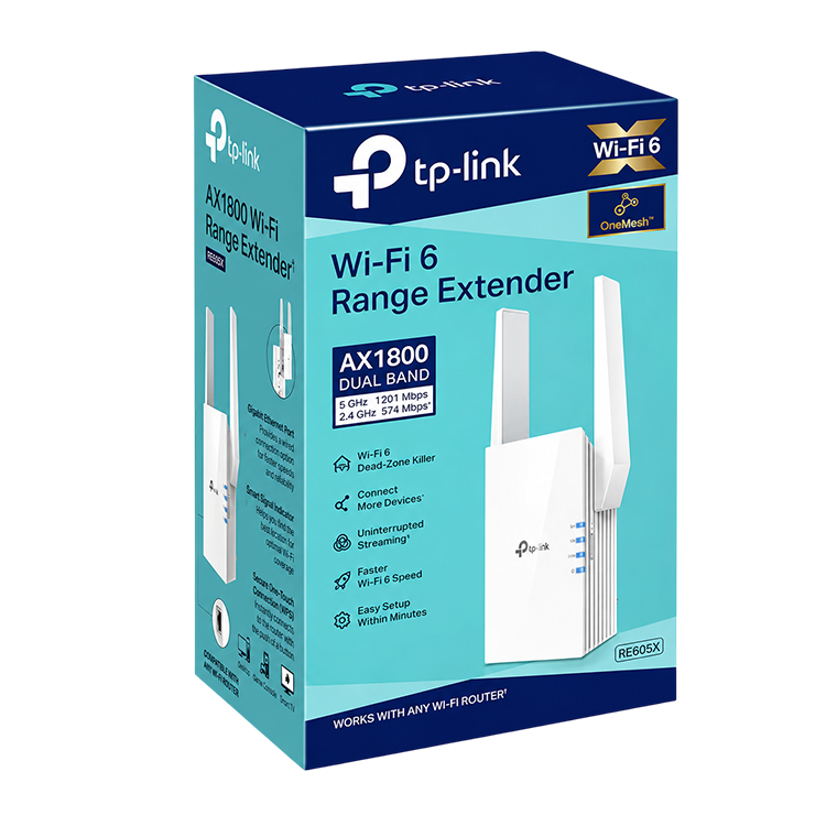 TP-Link RE605X AX1800 Wi-Fi 6 Range Extender