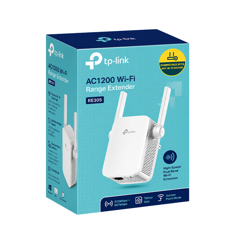 TP‑Link RE305 AC1200 Wi‑Fi Range Extender