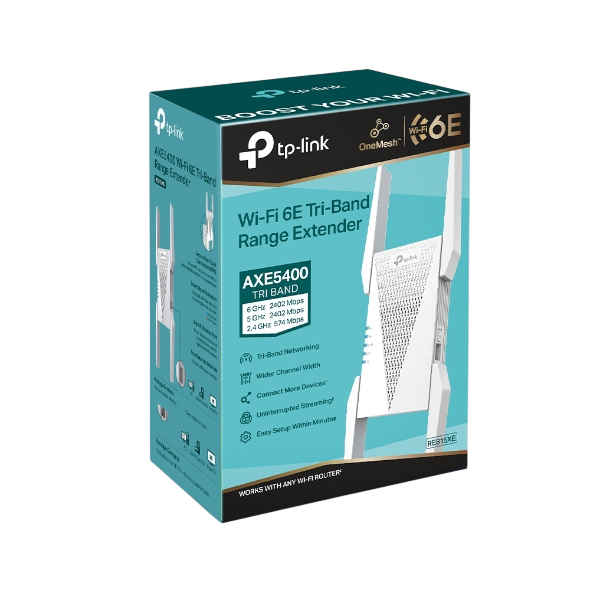 TP-Link RE815XE AXE5400 Wi-Fi 6E Range Extender