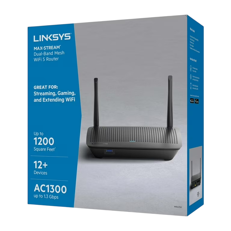 Linksys MR6350 Dual-Band Mesh Wi-Fi 5 Router – AC1300