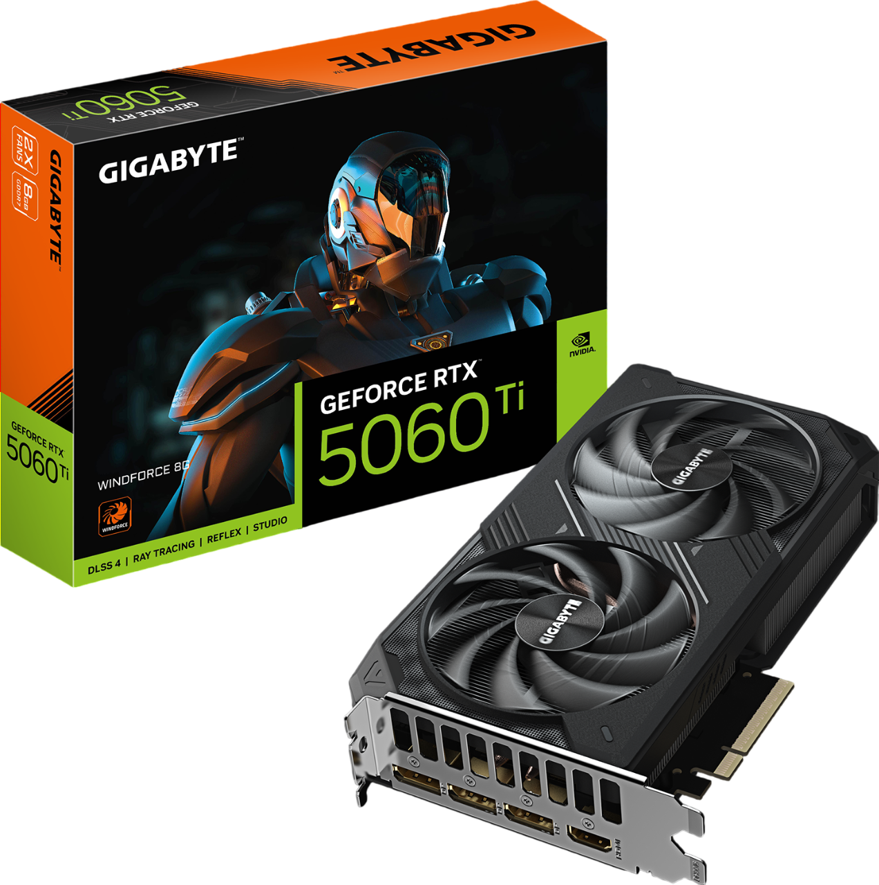 GIGABYTE GeForce RTX™ 5060 Ti WF2 OC 8GB Graphics Card