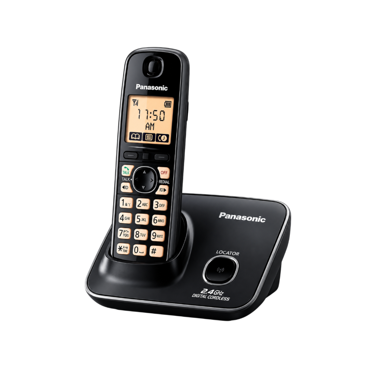 Panasonic KX-TG3711BX Cordless DECT Telephone – Black Single Handset with Caller ID