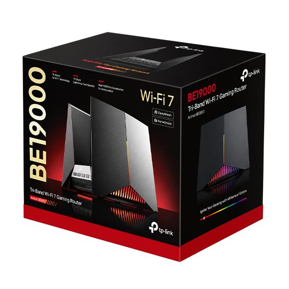 TP-Link Archer GE800 BE19000 Tri-Band Wi-Fi 7 Gaming Router