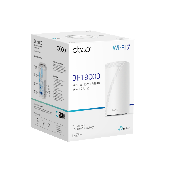 TP-Link Deco BE85 / BE19000 Tri-Band Whole Home Mesh Wi-Fi 7 System