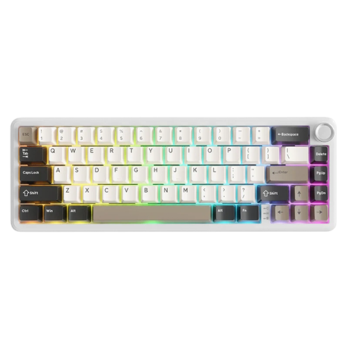 ATTACK SHARK X66 Cheese Wireless Mechanical Gaming Keyboard White