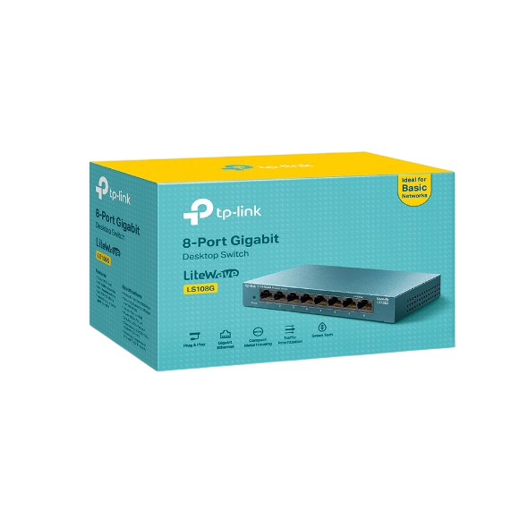 TP-Link LS108G 8-Port Gigabit Unmanaged Desktop Network Switch