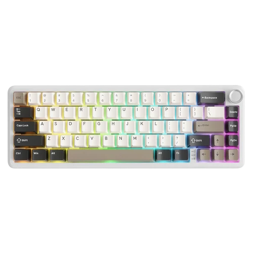 ATTACK SHARK X66 Cheese Wireless Mechanical Gaming Keyboard White