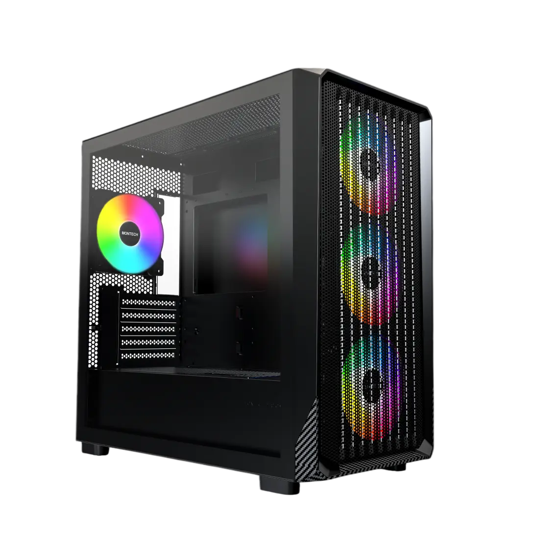 Montech X5M Black Gaming Case | M-ATX Mid-Tower PC Case