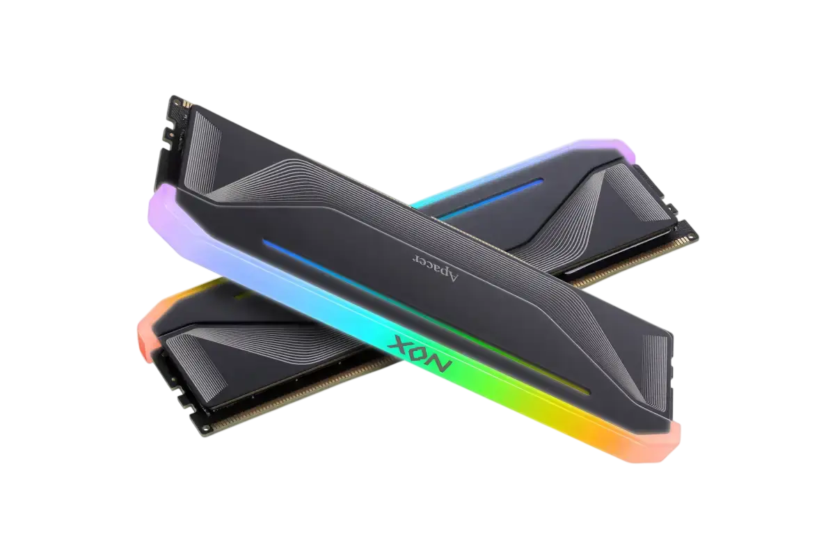 Apacer NOX RGB 32GB (2x16GB) DDR5 6000MHz CL38 Desktop Memory – Black