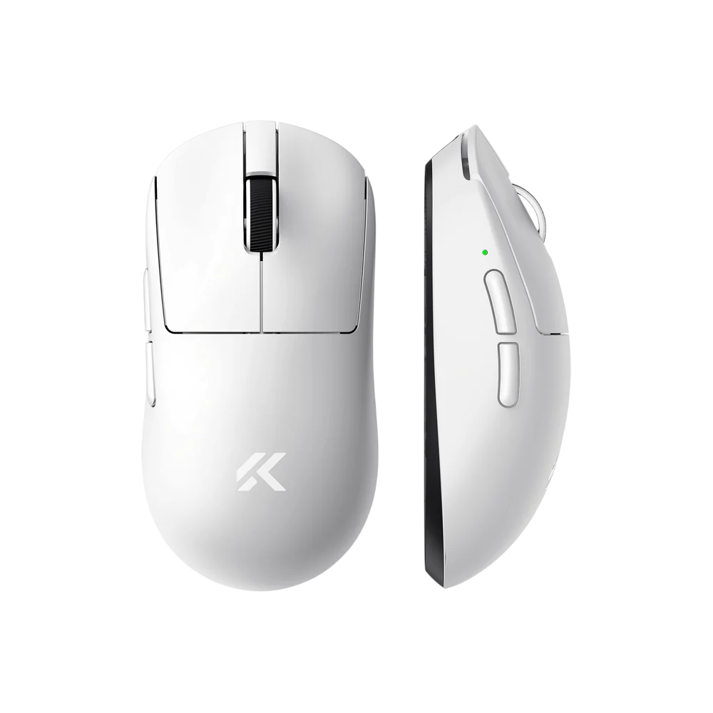 MCHOSE MC-A7V2-6 Ultra White Wireless Gaming Mouse – 8K Polling, PAW3950 Sensor, 59g Ultra-Light Esports Mouse