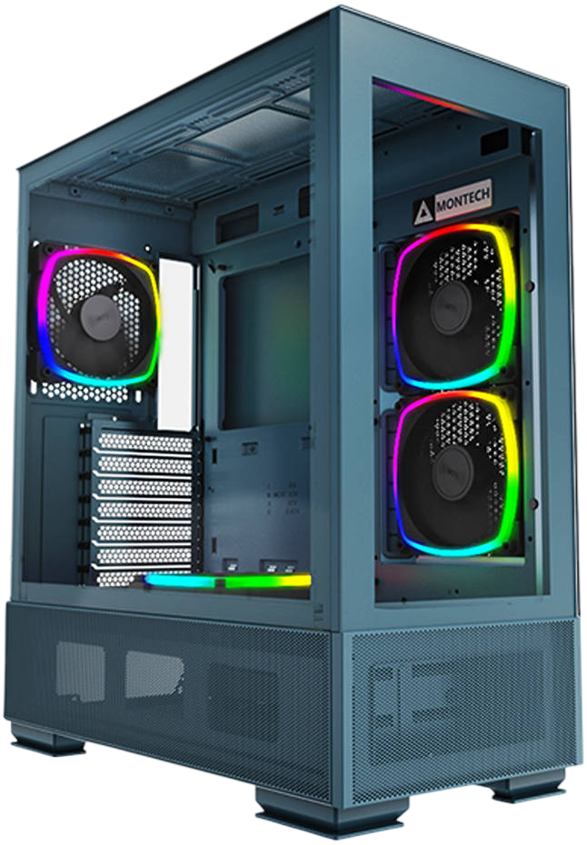 Intel Core Ultra 5 245K Gaming PC – RTX 5070 12GB | 32GB DDR5 6000MHz | 1TB PCIe 5.0 NVMe | 360mm Liquid Cooling | Montech Sky Two Blue Case