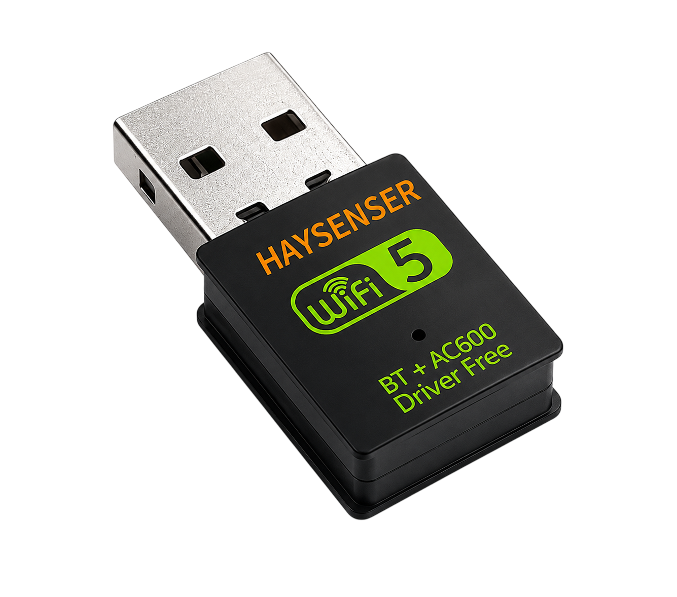 Haysenser HY‑610BT USB Wi‑Fi & Bluetooth Adapter – Dual‑Band Wireless Dongle (600 Mbps)