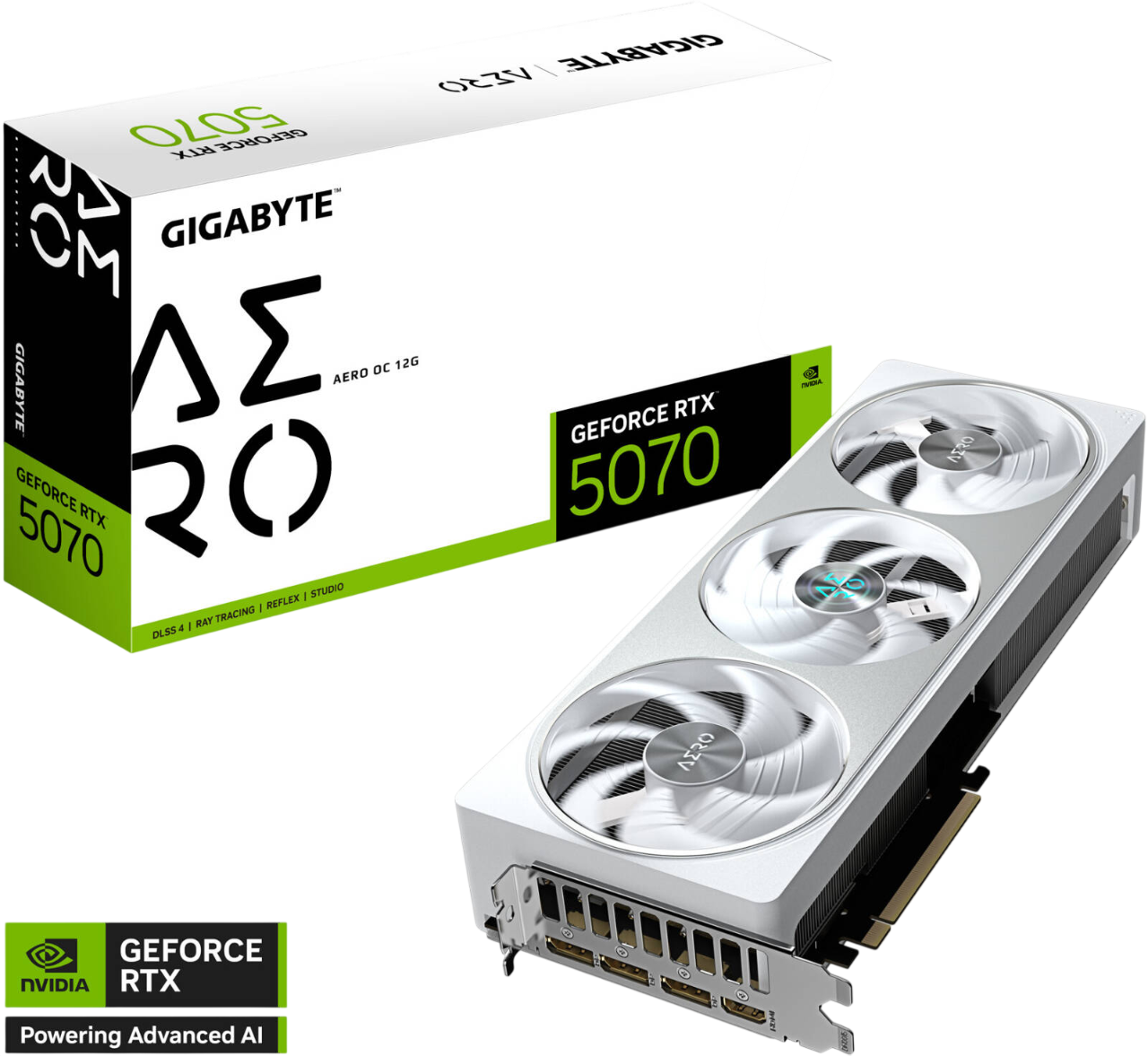 GIGABYTE GeForce RTX™ 5070 Aero 12GB OC Graphics Card