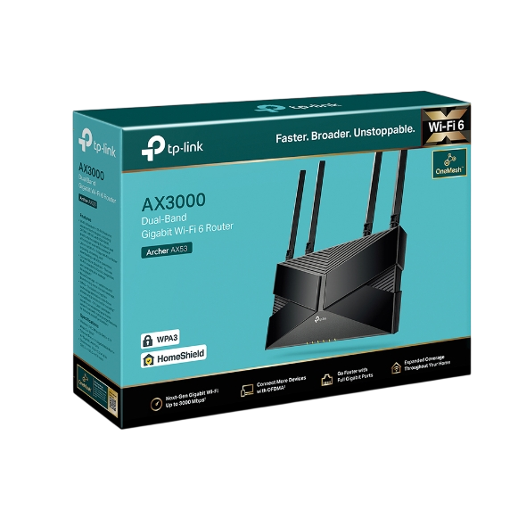 TP-Link Archer AX53 AX3000 Dual-Band Wi-Fi 6 Router