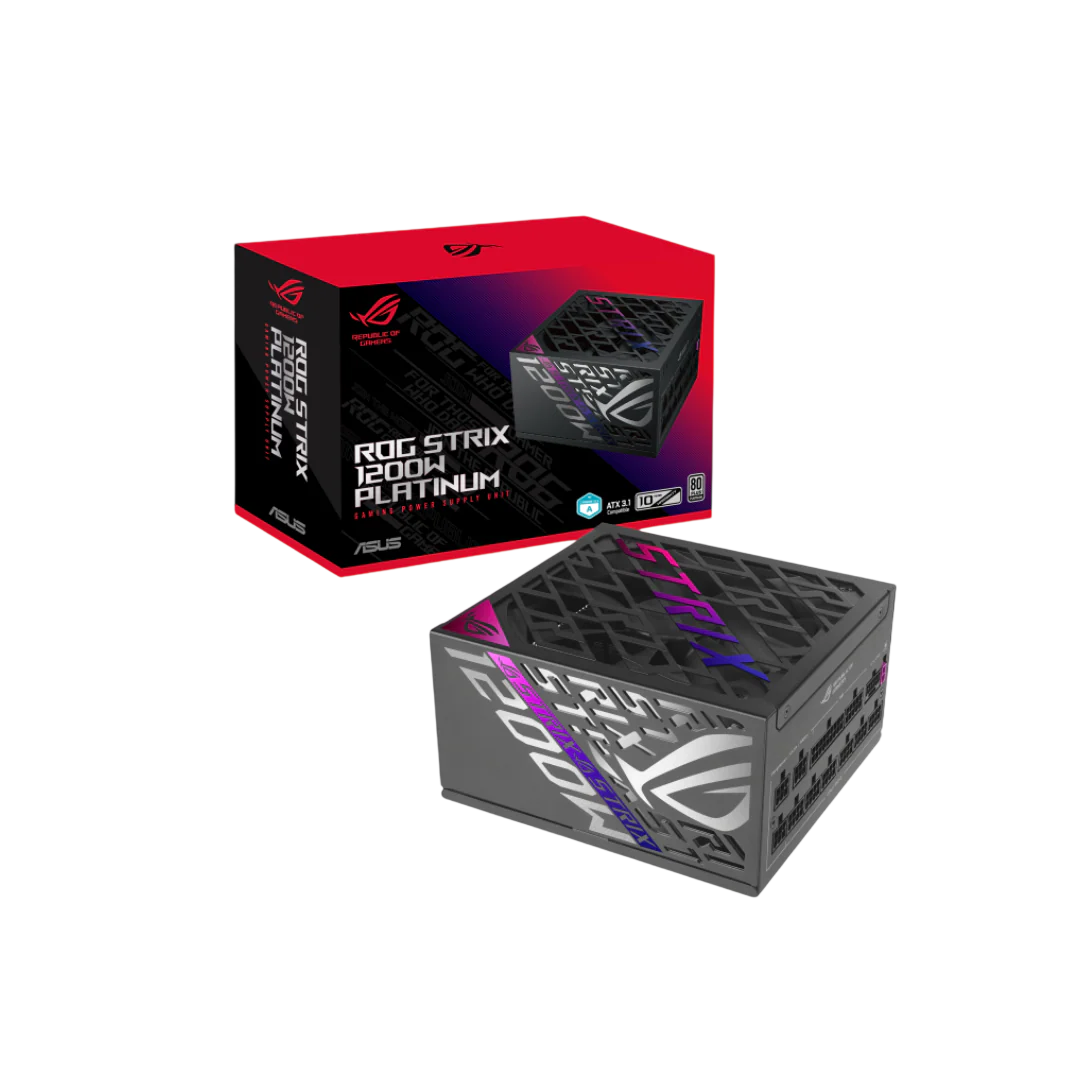 ASUS ROG Strix Platinum 1200W Power Supply – ATX 3.1 PCIe 5.1 Fully Modular 80 PLUS Platinum PSU