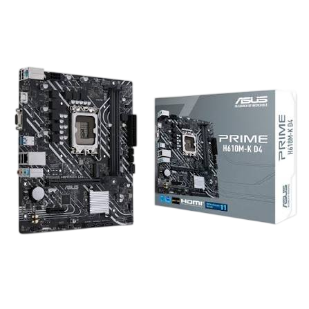 ASUS PRIME H610M-K D4 Motherboard – Intel H610 LGA1700 mATX