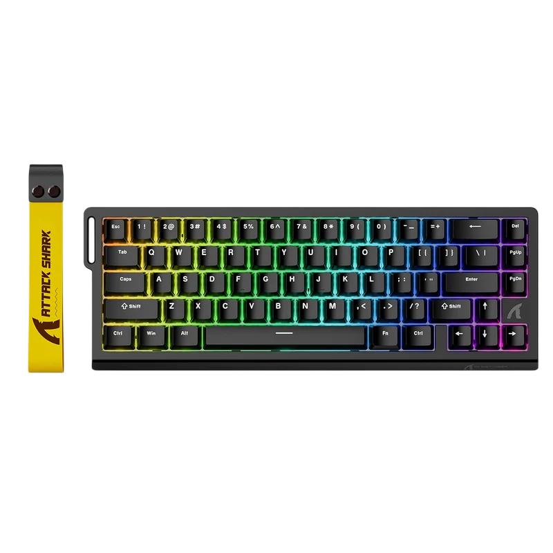 ATTACK SHARK X68 HE Rapid Trigger Magnetic Switch Gaming Keyboard – Black