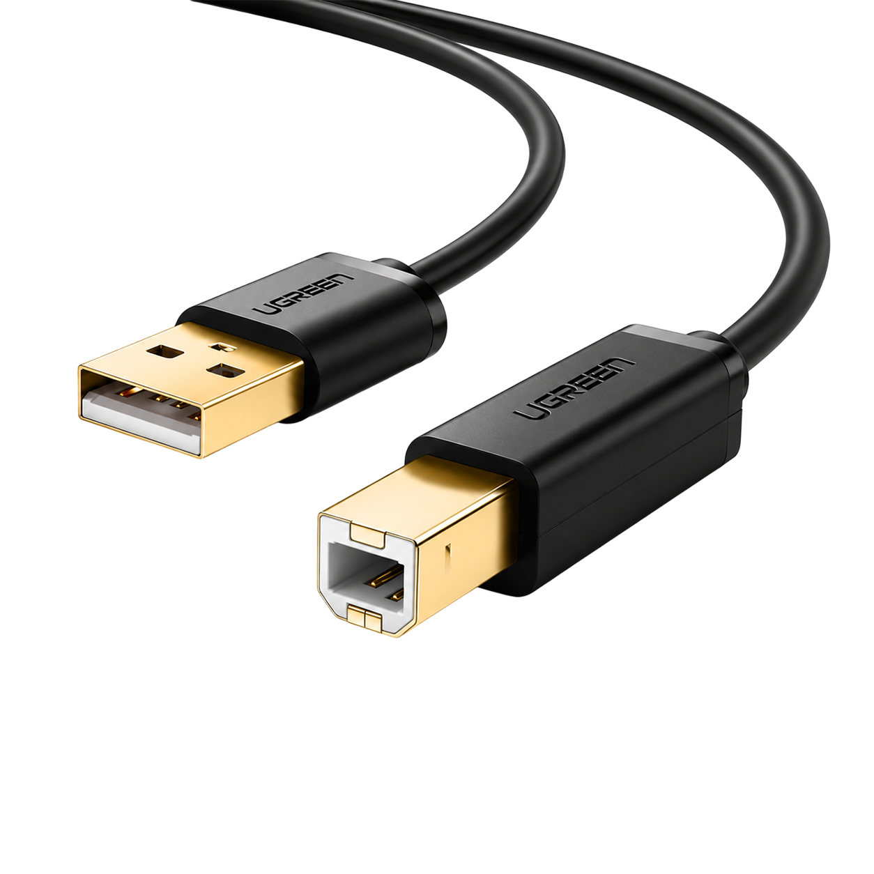 UGREEN USB 2.0 AM to BM Printer Cable 5M (Black) US135 / 10352