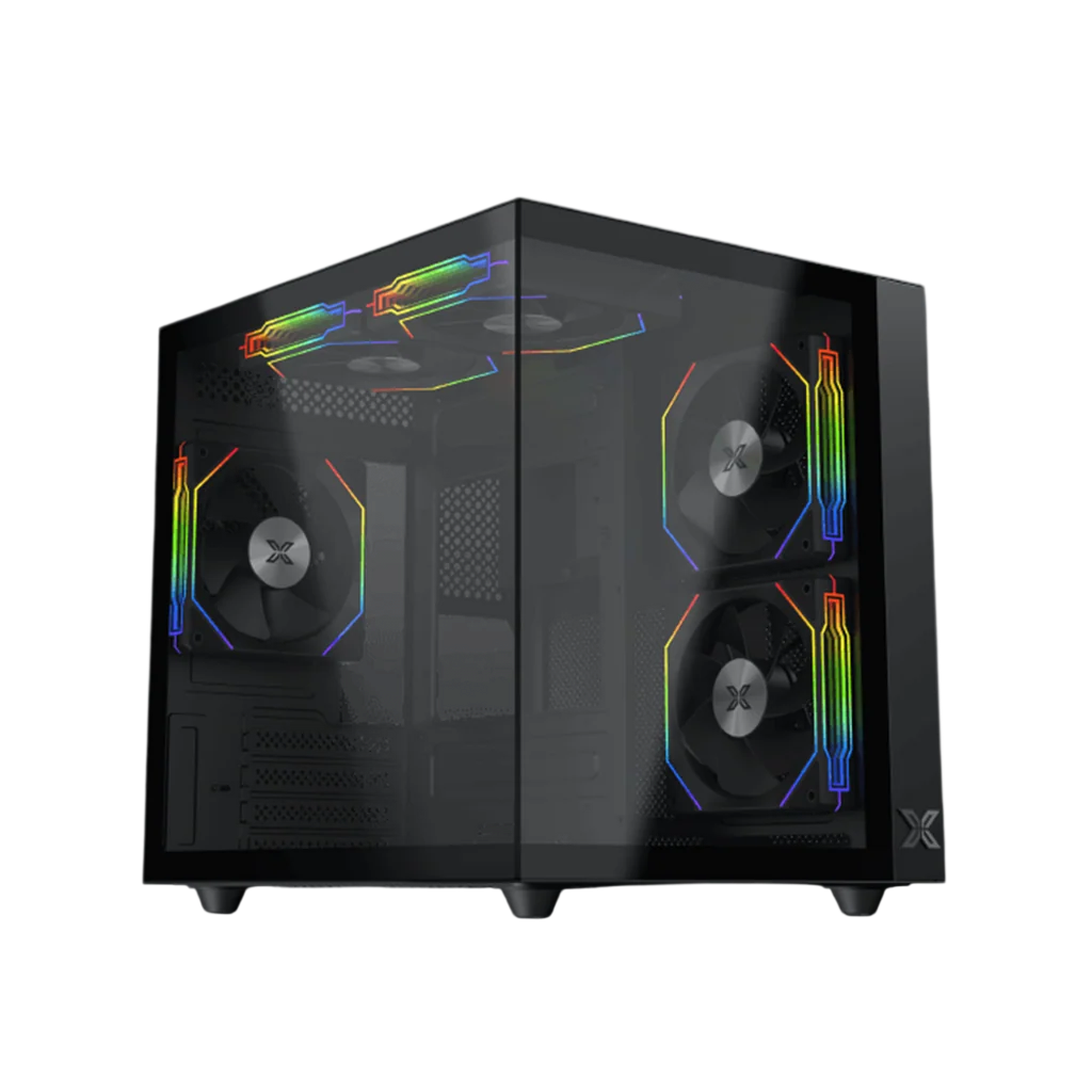 XIGMATEK AQUA M LITE Micro ATX Gaming PC Case – Black