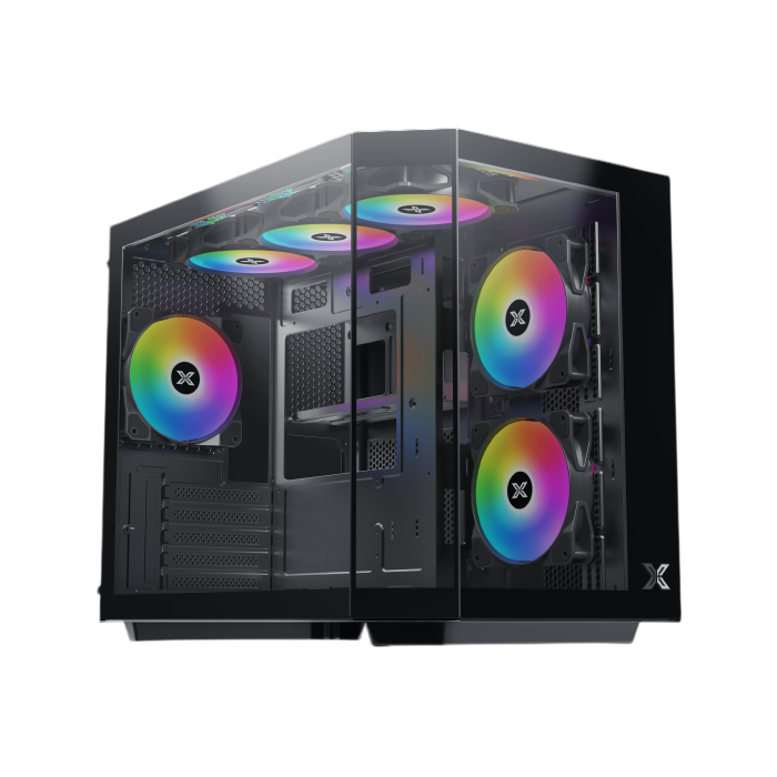 XIGMATEK CUBI M Micro ATX Gaming PC Case – Black