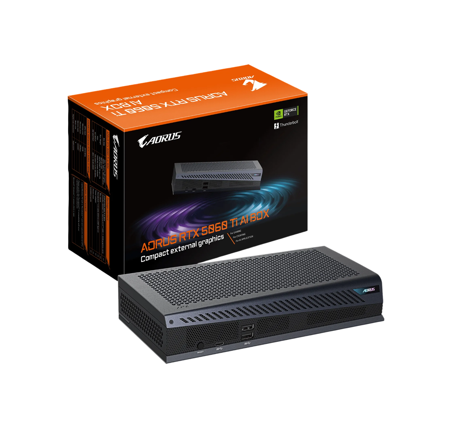 GIGABYTE AORUS RTX 5060 Ti AI BOX 16GB External GPU