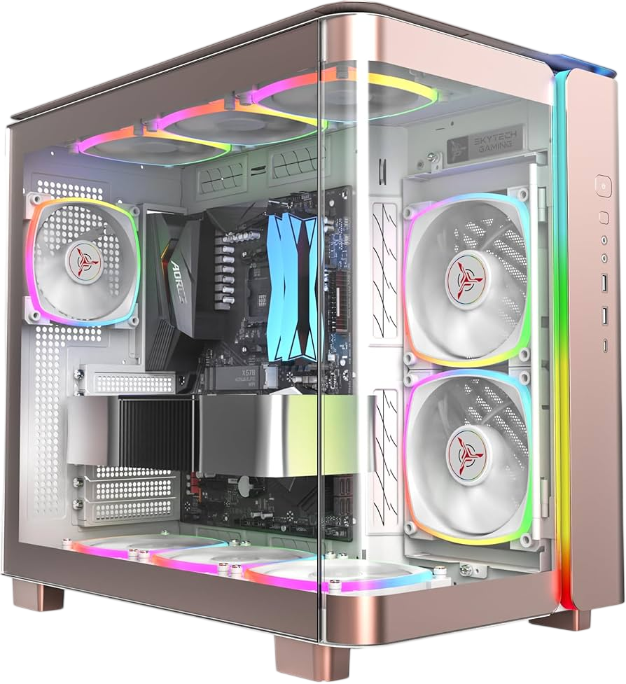 Intel Core Ultra 5 225F Gaming PC – RTX 5070 12GB | 32GB DDR5 6400MHz | 1TB PCIe 4.0 NVMe | 360mm AIO Liquid Cooling | Montech King 95 Pro Rose Gold