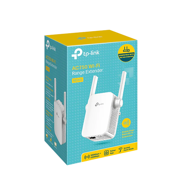 TP‑Link RE205 AC750 Wi‑Fi Range Extender