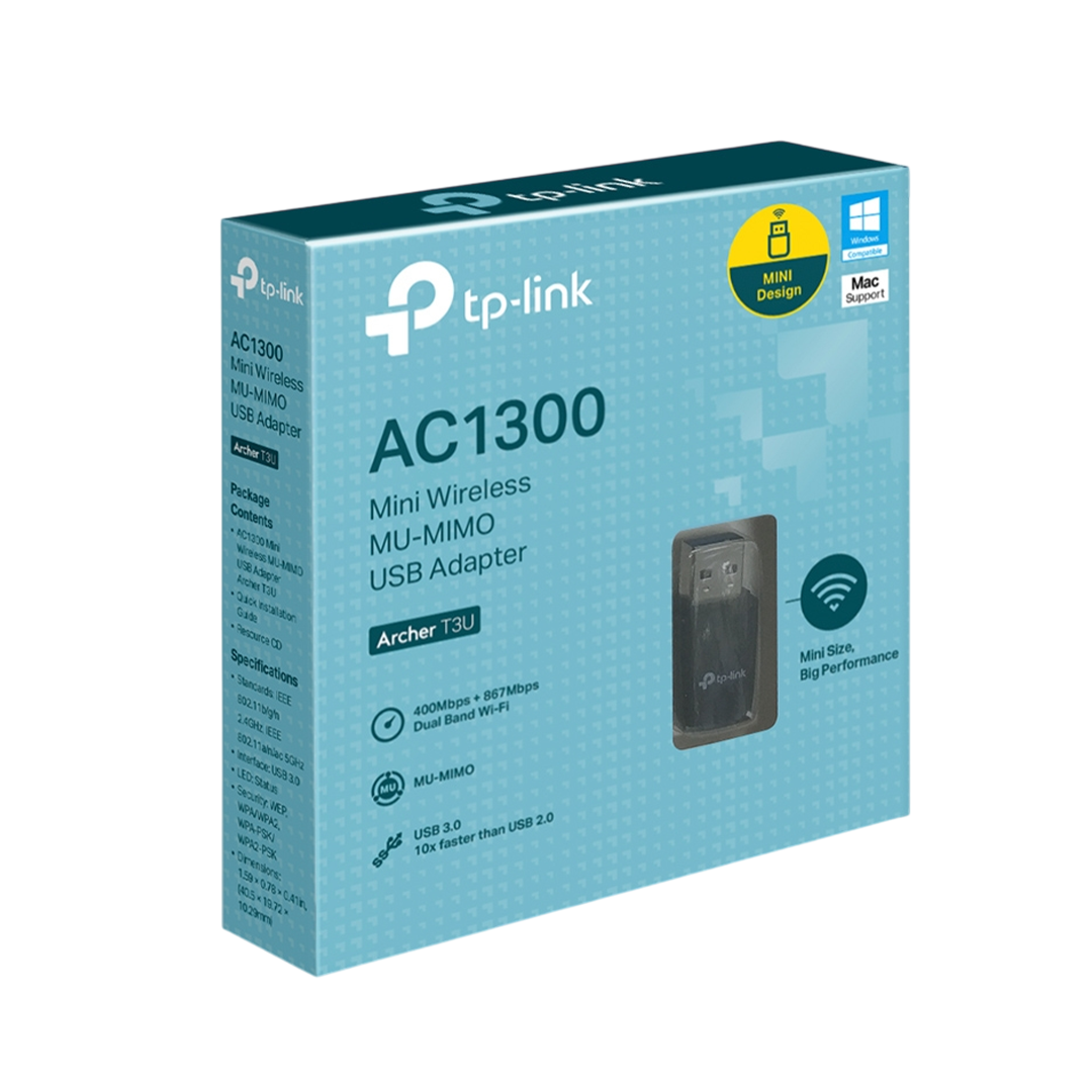 TP-LINK Archer T3U AC1300 Mini Wireless MU-MIMO USB Adapter