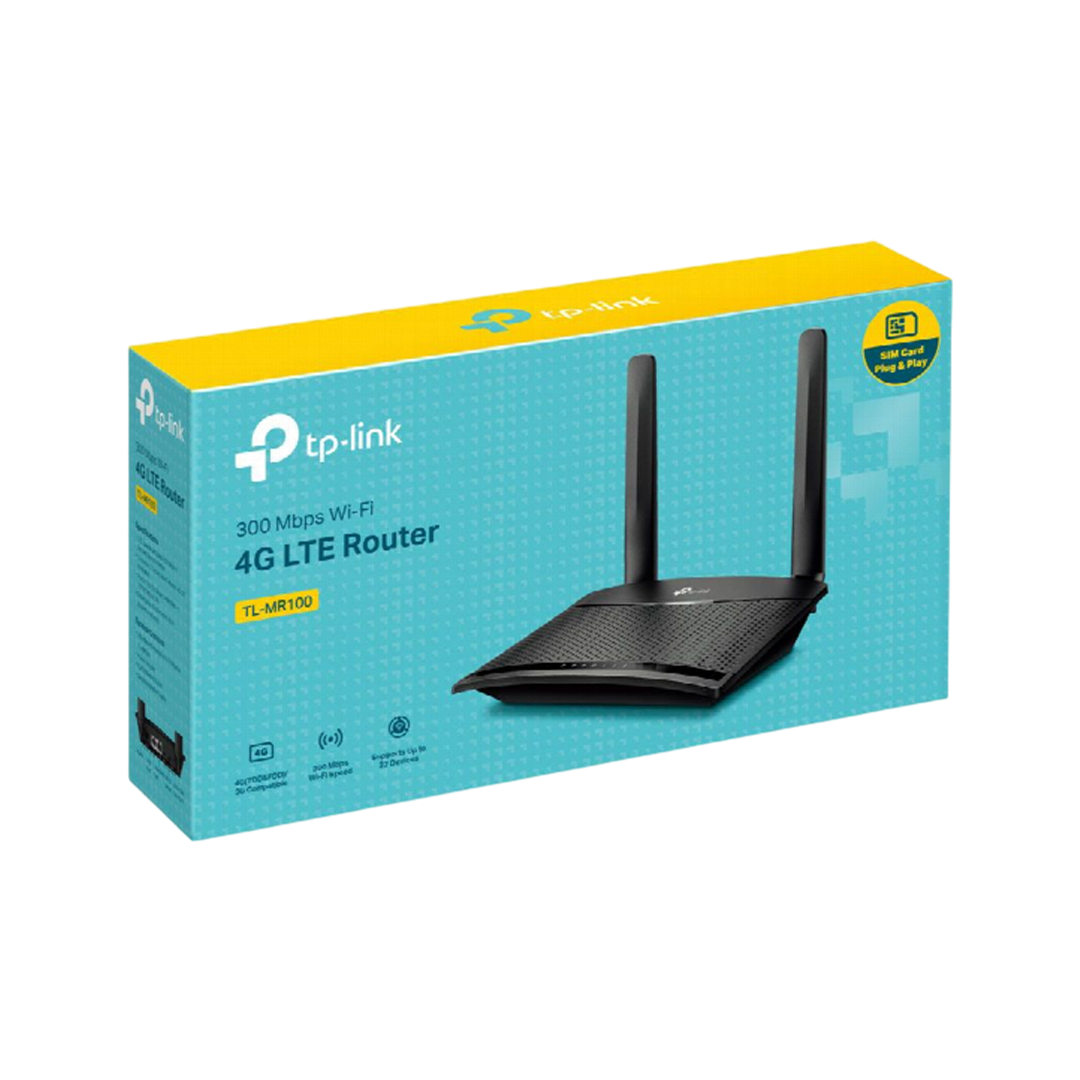 TP-Link TL-MR100 4G LTE Router – 300Mbps Wireless Internet