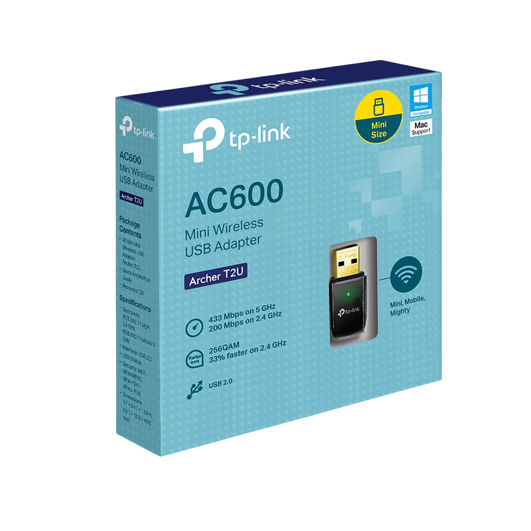 TP-LINK Archer T2U AC600 Wireless Dual Band USB Adapter