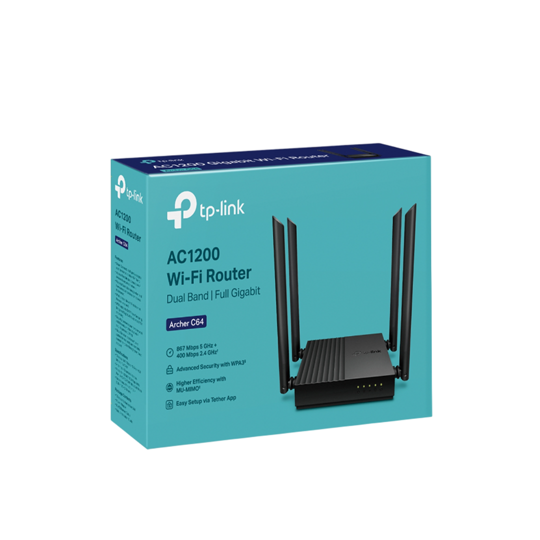 TP-Link Archer C64 AC1200 Wireless MU-MIMO Wi-Fi Router