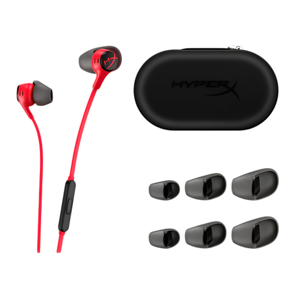 HyperX Cloud Earbuds II Gaming Earphones 70N24AA – Wired 3.5mm In-Ear Gaming Headset with Mic (Black)
