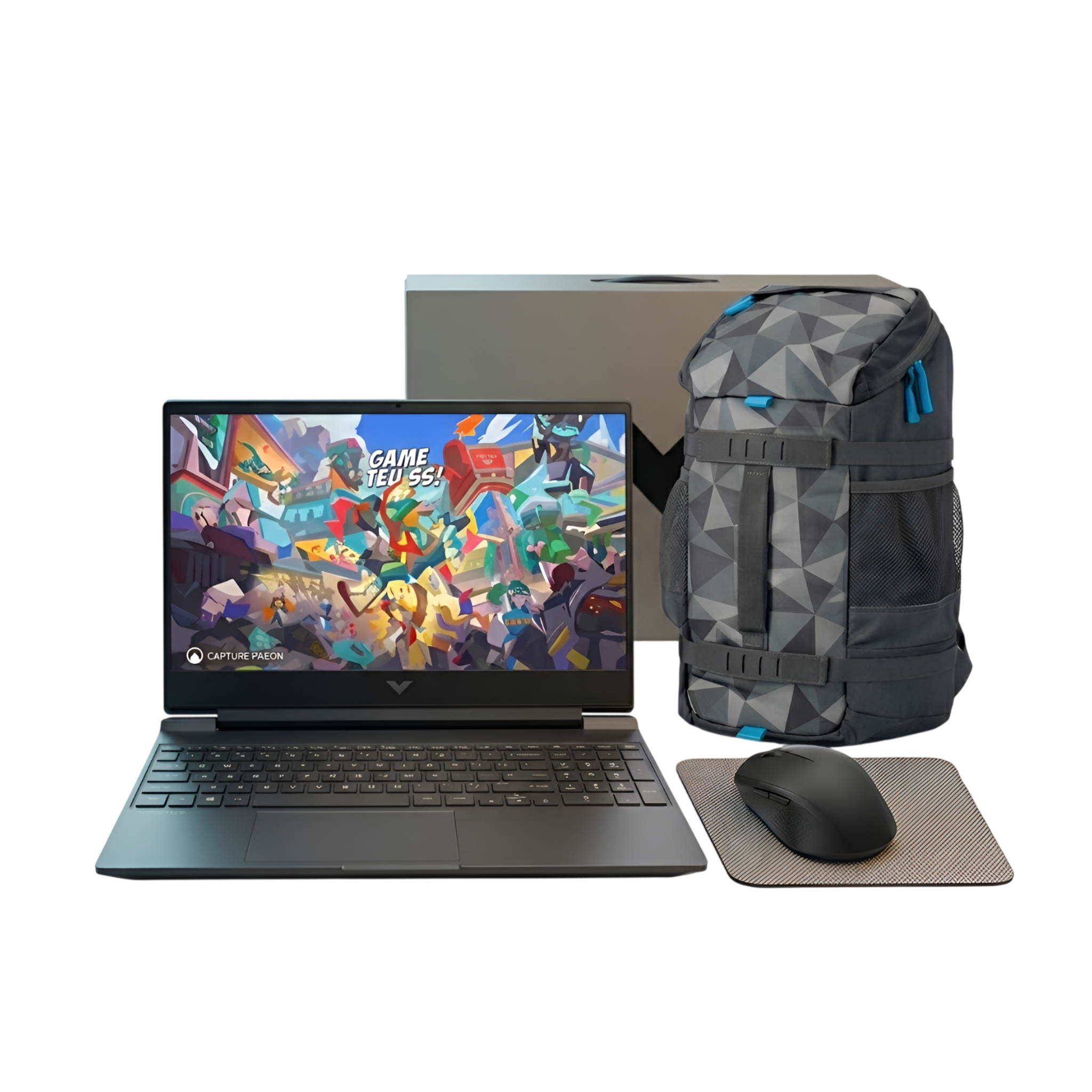 HP Victus 15-fa2000ne Gaming Laptop – Intel Core i7 240H | RTX 5050 8GB | 15.6” FHD 144Hz | 16GB RAM | 512GB SSD + Bag & Wireless Mouse Bundle