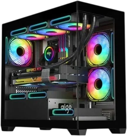 DarkFlash C218M Black Mid-Tower Gaming PC Case