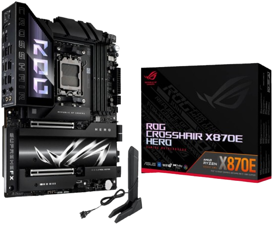 ASUS ROG Crosshair X870E Hero – AMD AM5 DDR5 ATX Gaming Motherboard