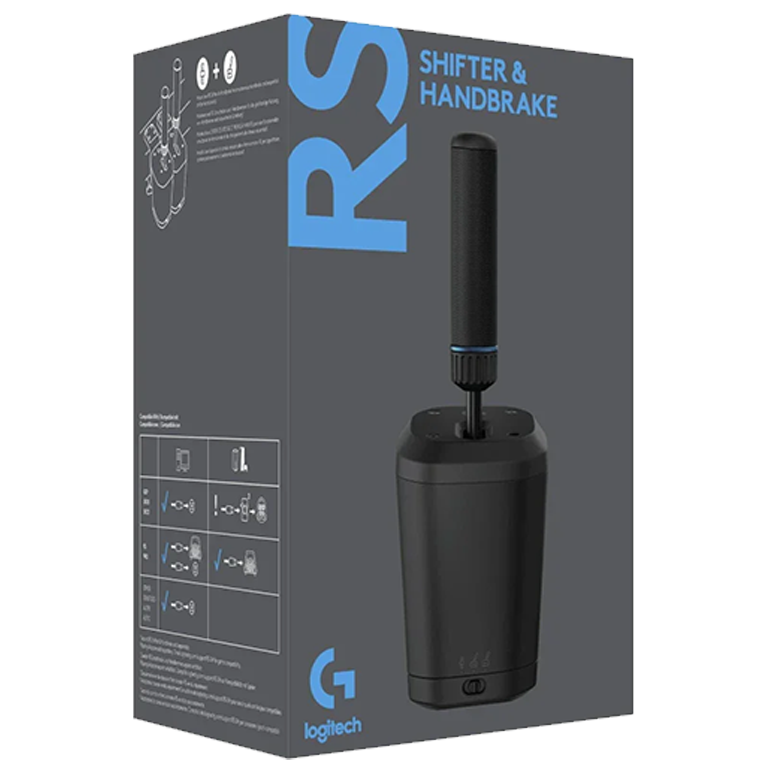 Logitech RS Shifter & Handbrake USB – Black